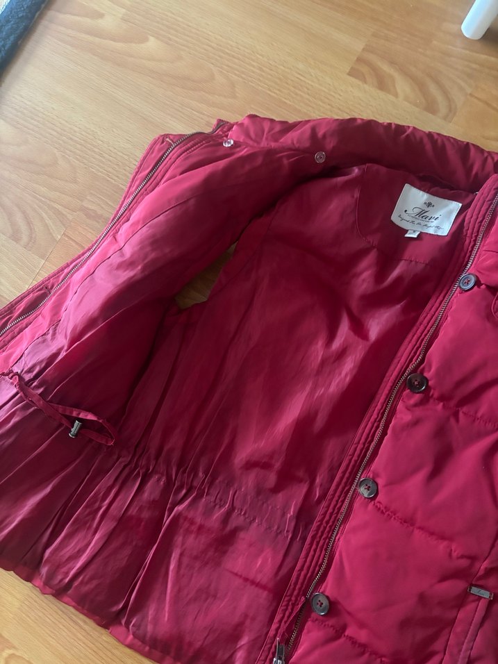 Kırmızı Kadın Yelek - Görsel 2