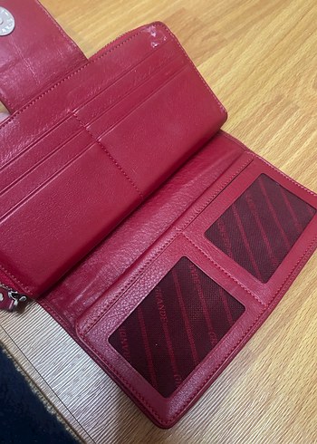 Kırmızı Deri Fermuarlı Kadın Cüzdanı - Görsel 7