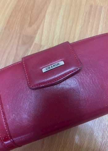 Kırmızı Deri Fermuarlı Kadın Cüzdanı - Görsel 9