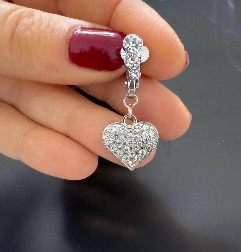 Klipsli  göbek piercing - Görsel 2