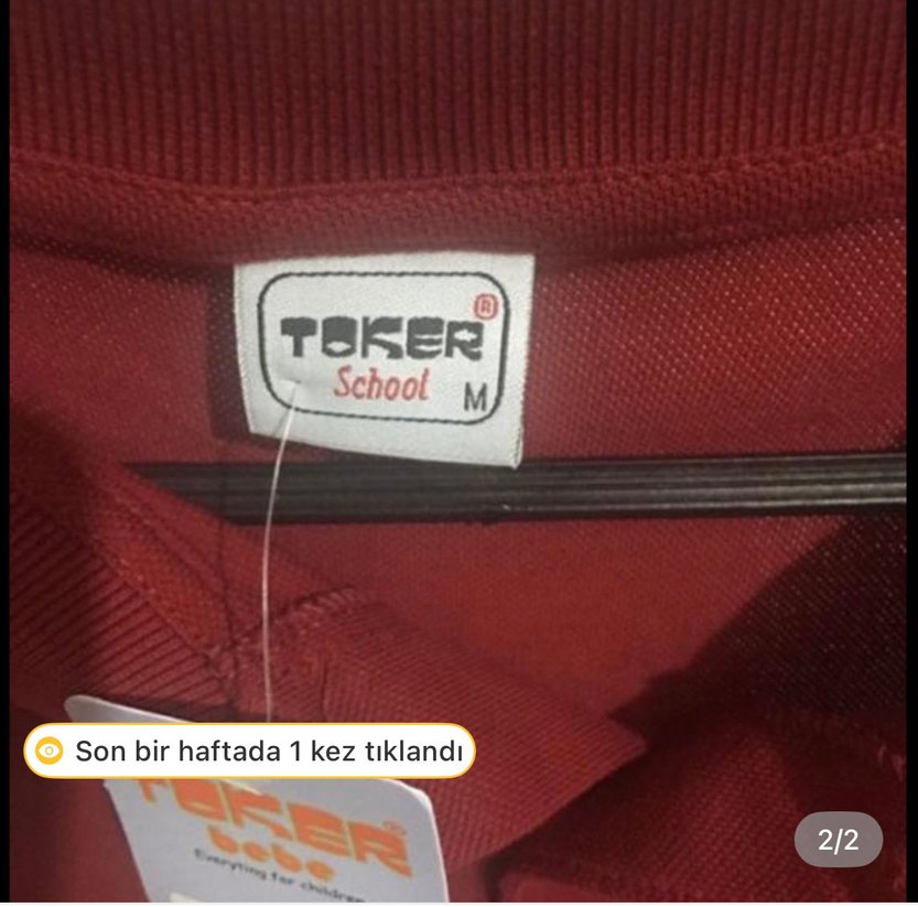 Bordo Uzun Kollu Polo Tişört - Görsel 2