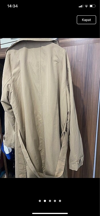xxl Beden camel Renk Trençkot