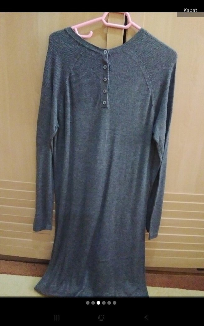 mango Uzun Kollu Kadın Uzun Elbise - Görsel 3