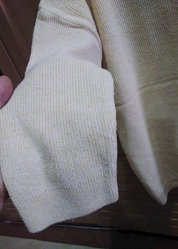 Bej Kadın Triko Uzun Kollu Kazak - Görsel 4