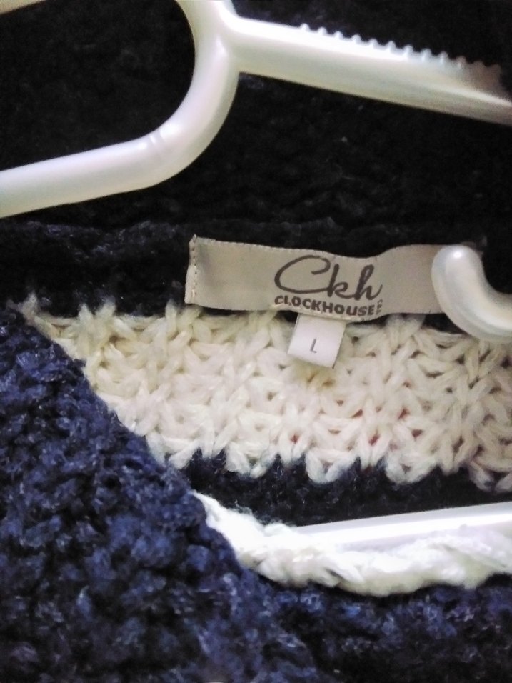 Boğazlı Çizgili Triko Kadın Kazak - Görsel 2