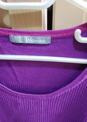 Mor Uzun Kollu Triko Kazak - Görsel 3