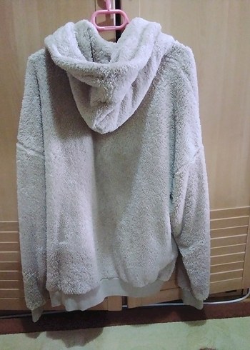 Bej Kapüşonlu Kadın Midi Boy Ceket - Görsel 3