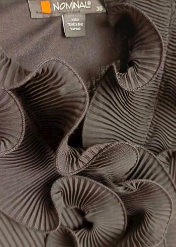 Uzun Siyah Piliseli Gotik Elbise - Görsel 8