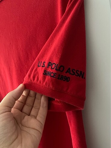 l Beden kırmızı Renk Us Polo Assn Erkek Polo Tshirt