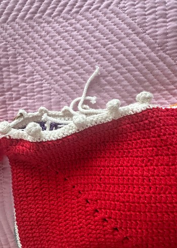 KEDİ FİGÜRLÜ EL ÖRGÜSÜ TIĞ İŞİ YASTIK KILIFI - Görsel 5