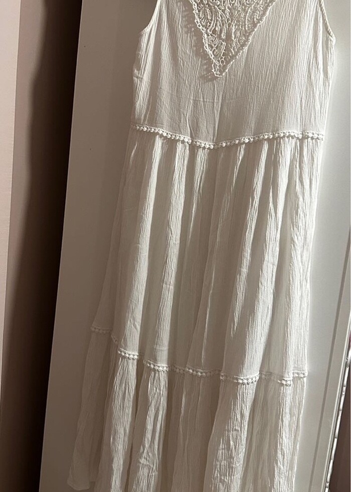 KOTON Şile Bezi Elbise - Görsel 2