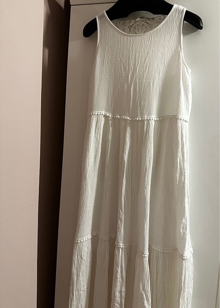 KOTON Şile Bezi Elbise - Görsel 3