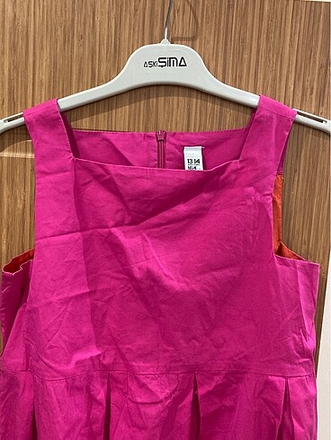 Zara Zara marka 13-14 yaş için Fulya renkli elbise