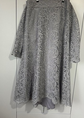 Dantel İşlemeli Takım Etek Bluz Tasarım Tesettür - Görsel 2