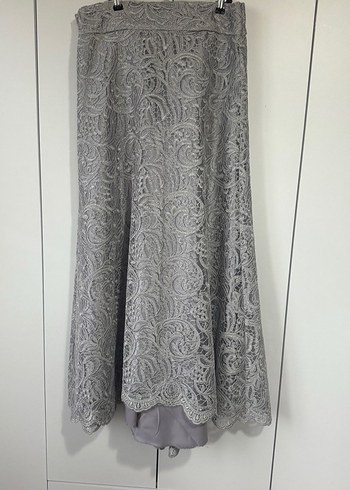 Dantel İşlemeli Takım Etek Bluz Tasarım Tesettür - Görsel 4