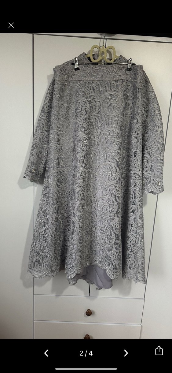 Dantel İşlemeli Takım Etek Bluz Tasarım Tesettür - Görsel 2