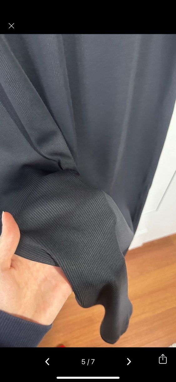 Uzun Kollu Füme Antrasit Salaş Elbise - Görsel 5