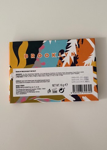 Beden Renkli Brooklyn Timeless Beauty Göz Farı Paleti
