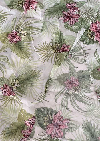 Yeşil Desenli Bohem Kadın Bluz - Görsel 4