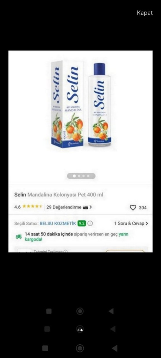 mandalina kolonya - Görsel 2