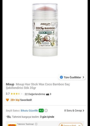 Mixup Stick Wax ve Bee Beauty Saç Parfümü - Görsel 2