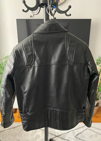 Mavi Kadın Siyah Deri Biker Ceket