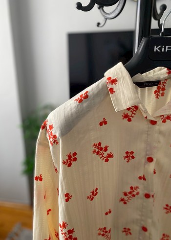 LC Waikiki Pamuklu Çiçek Desenli Uzun Kollu Gömlek