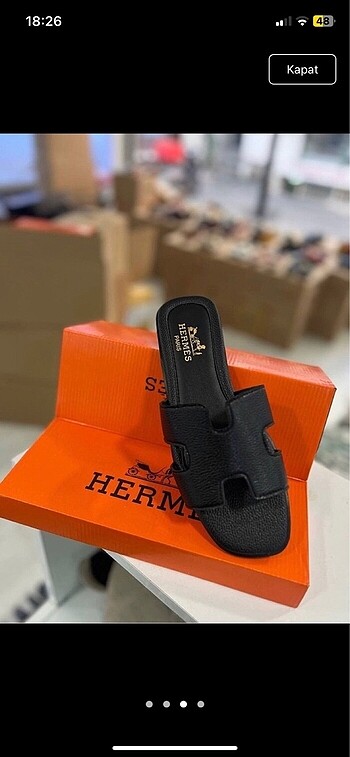 Siyah hermes terlik 36