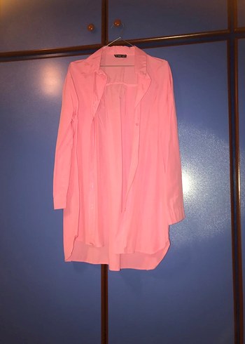 Pembe Midi Kadın Gömlek - Görsel 2