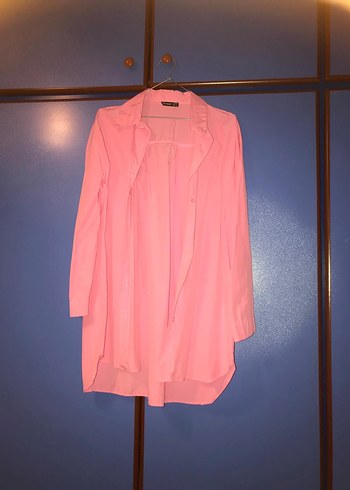 Pembe Midi Kadın Gömlek - Görsel 3