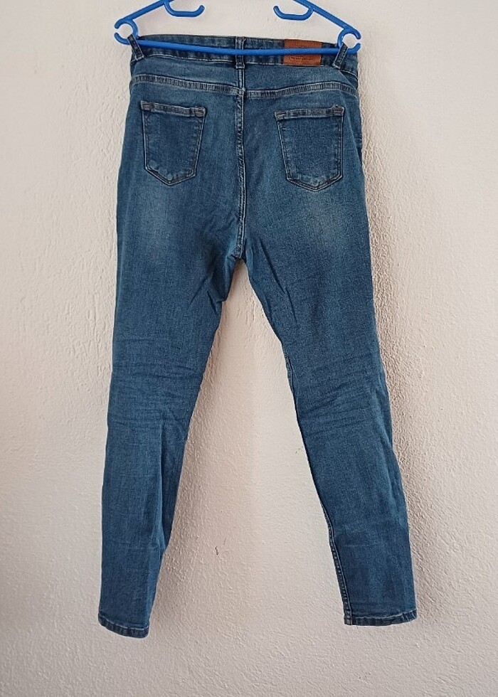 yamalı dar paça pantolon  - Görsel 2