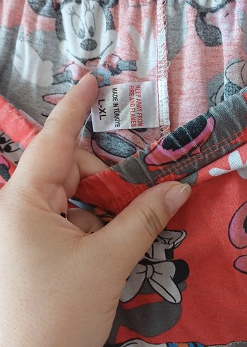 Renkli Mickey Mouse Kadın Kısa Pijama Takımı - Görsel 7