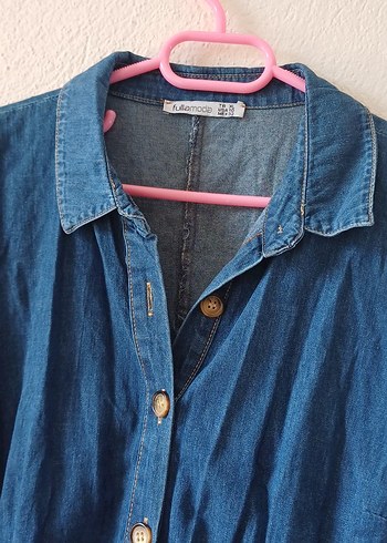 kot gömlek elbise - Görsel 7