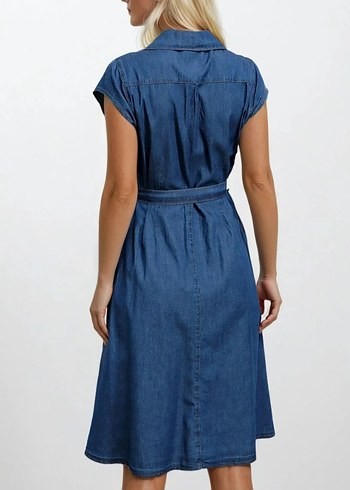 kot gömlek elbise - Görsel 2