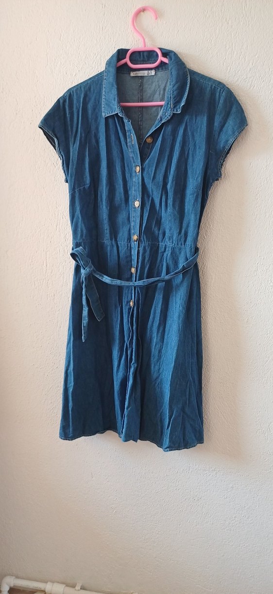 kot gömlek elbise - Görsel 4