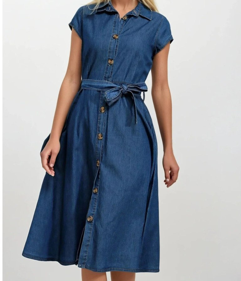 kot gömlek elbise - Görsel 3