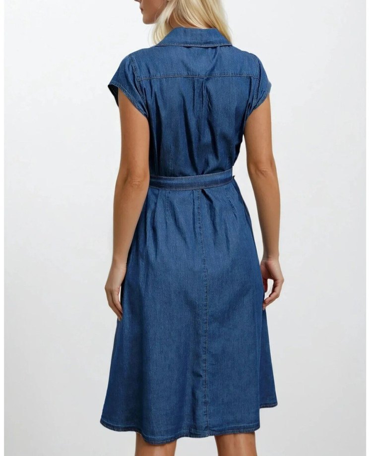 kot gömlek elbise - Görsel 2