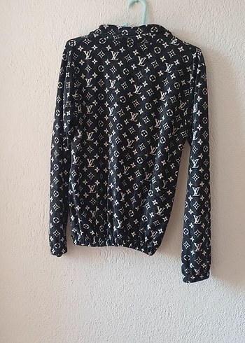 V yaka, uzun kollu, bol kesim kadın kazak - Görsel 6