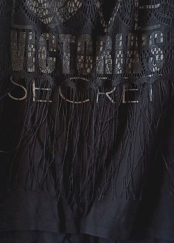 Siyah Dantel Detaylı Tişört - Görsel 2