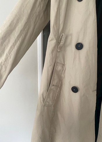 Bej Midi Kadın Trençkot - Görsel 5