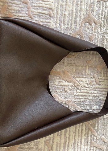 Kahverengi Minimalist Deri Kadın Çanta