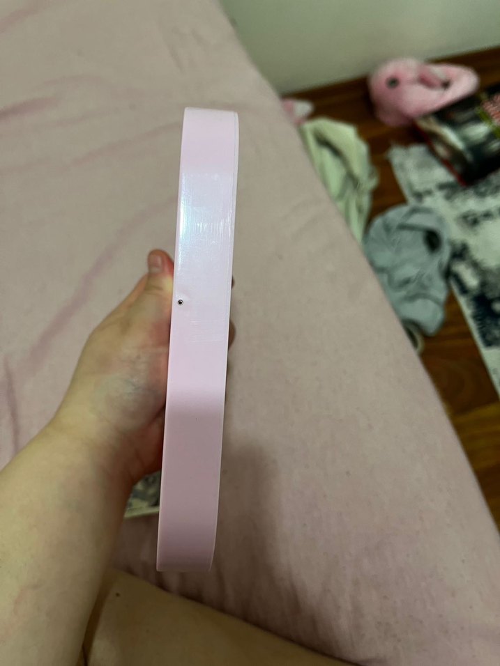 Pembe LED Işıklı Makyaj Aynası - Görsel 5