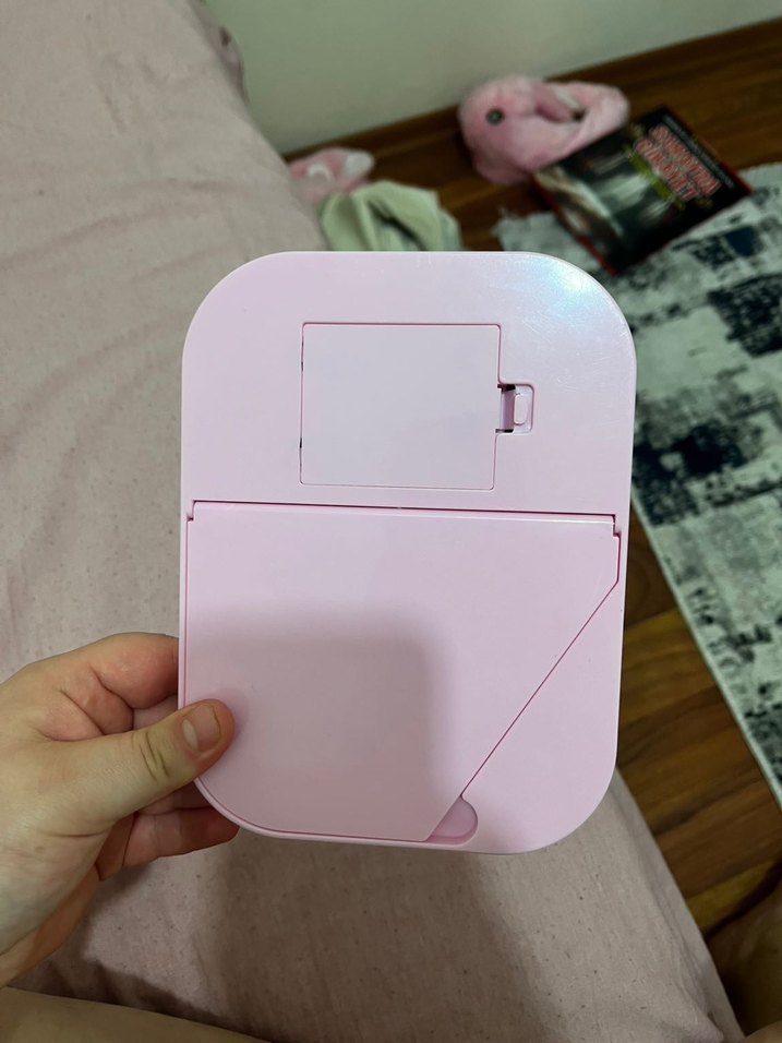 Pembe LED Işıklı Makyaj Aynası - Görsel 3