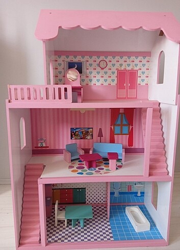 Hand craft ahşap oyuncak ev