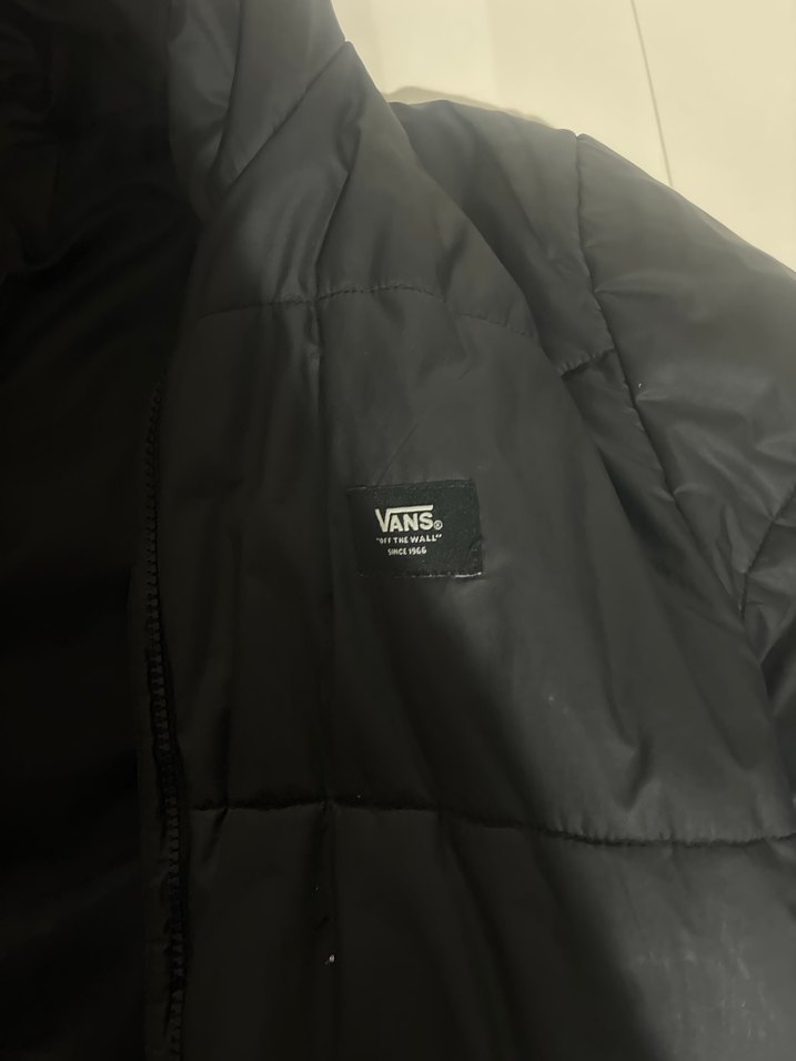 vans erkek Siyah Kapüşonlu Rahat Kesim Street Wear Mont - Görsel 3