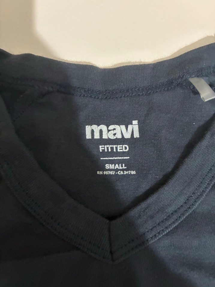 maavii Gri V Yaka tişörr - Görsel 2