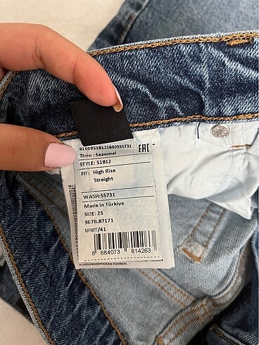 s Beden lacivert Renk LTB High Rise Straight jean
