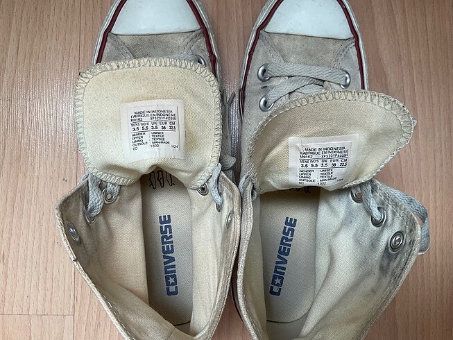 36 Beden orijinal krem converse 36 numara