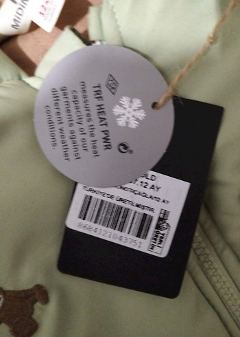 Kapüşonlu Bebek Astronot Mont.Ayı Desenli. 1 yada 2 kez giyildi. - Görsel 5