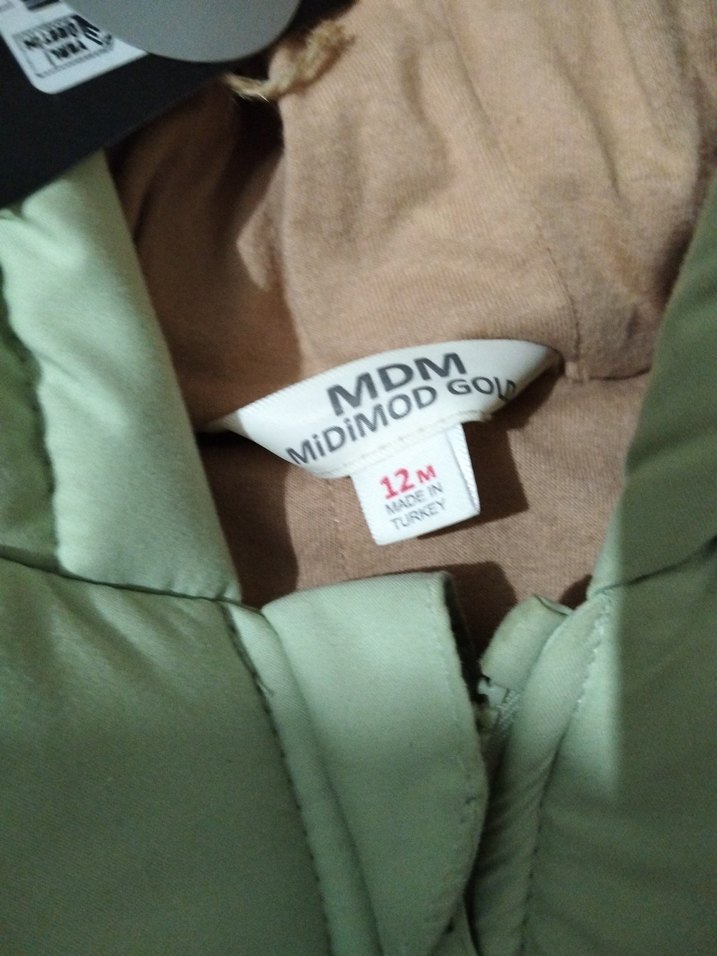 Kapüşonlu Bebek Astronot Mont.Ayı Desenli. 1 yada 2 kez giyildi. - Görsel 4